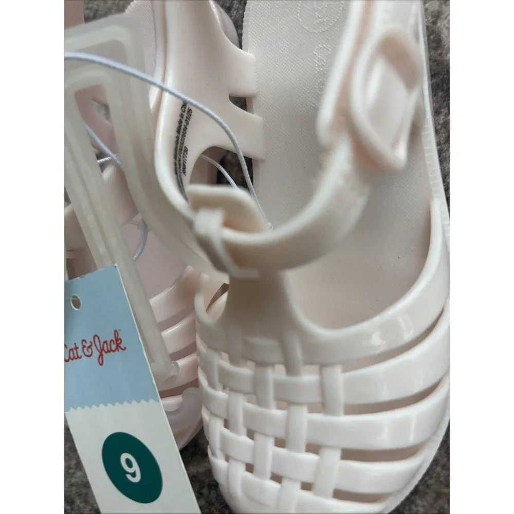 Toddler Jelly Shoes Size 9 New Girls Sandals Blush Pink